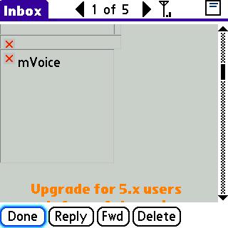 VersaMail HTML message view